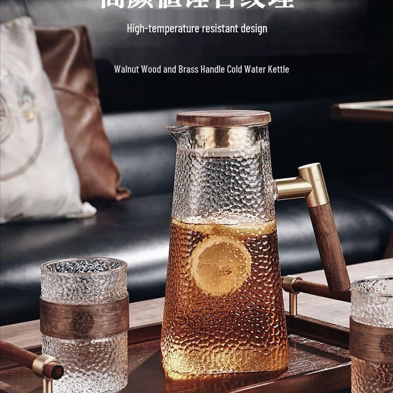 Jiakangming Retro Chinese Heat-Resistant Glass Teacup Set
