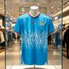 Stagione Estiva 2026 Blu Congo Tuta da Calcio Maglietta Asciugatura Rapida Maglia Nazionale RD Congo Uomo Stampa 3D T-shirt Famiglia Bambini
