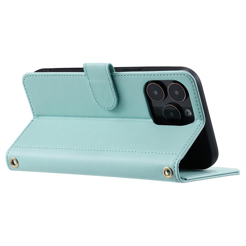 VIVO Lederhülle: Magnetisches Flip-Cover mit Kartenfächern für Samsung, Xiaomi, Huawei, iPhone