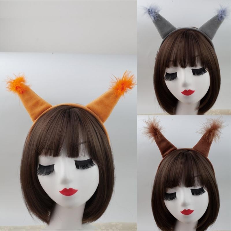 Eichhörnchen Stirnband Schwanz Halloween Tier Verkleidungskostüme