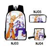 3Dsundropfnaf Backpack Student School Bag Crossbody Bag Pencil Bag Three-Piece Trend