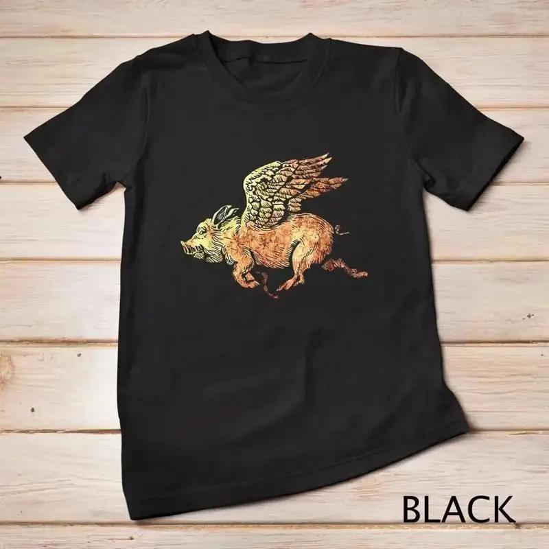 Pig Flying With Wings Fly Lovers T Shirt