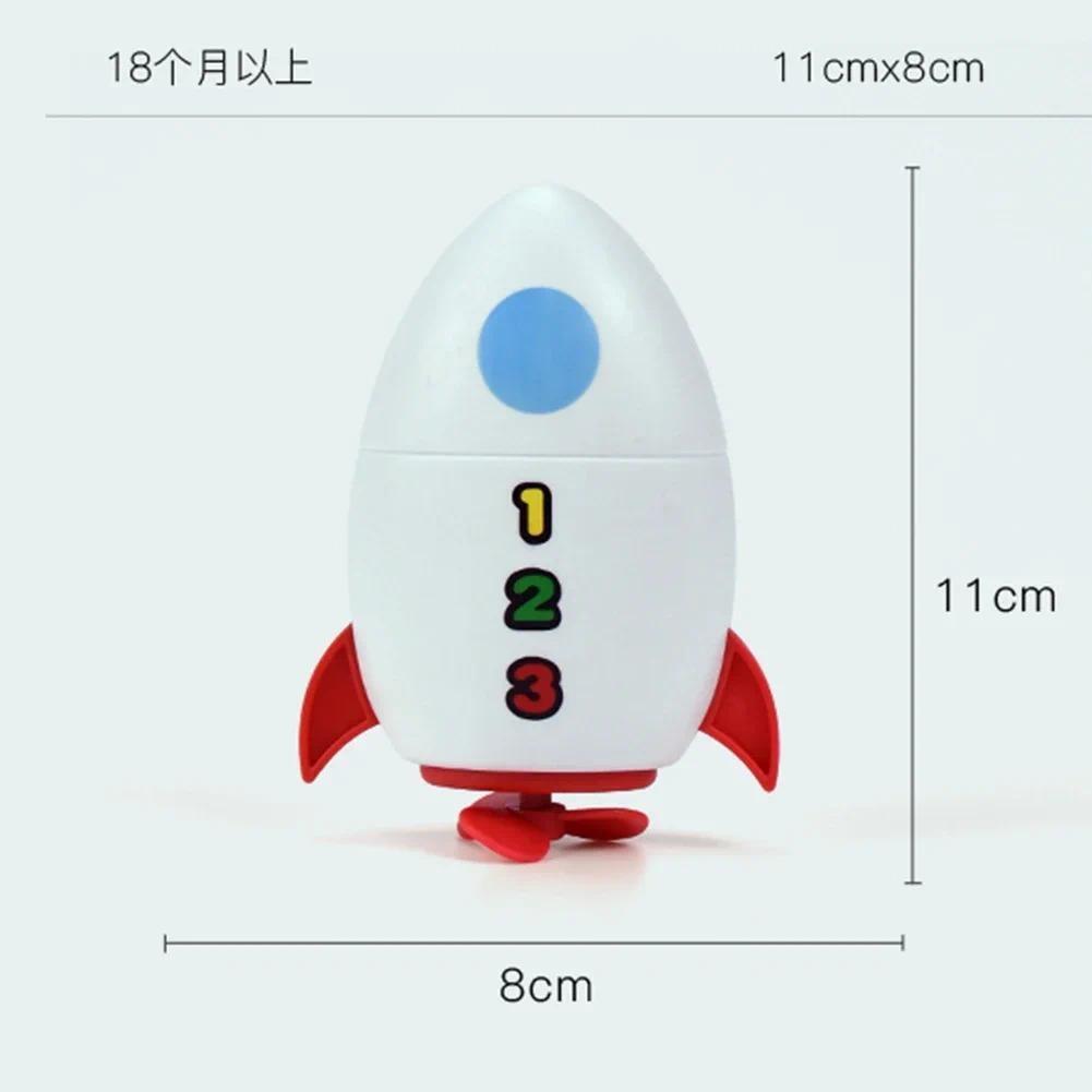 

Clockwork Water Rocket Bath Toy Kids Fun in Pools for Early Learning and Summer Shower Activities Water Play Bathing Toy