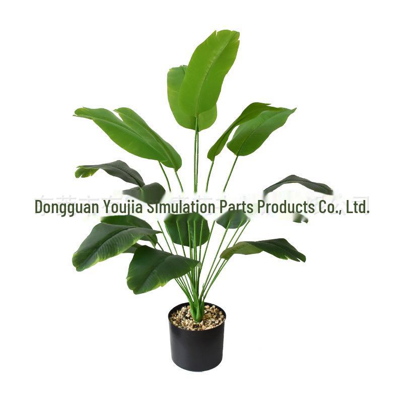 Nordic Style Mini Artificial Bonsai Ornaments - Indoor Green Decor for Desktops & Floors