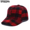 Cotton Breathable Baseball Cap for Men and Women Black and White Checkered Duck Tongue Hat Student Sun Hat
