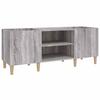 VidaXL Armoire à disques sonoma gris 121x38x48 cm bois d'ingénierie 831931