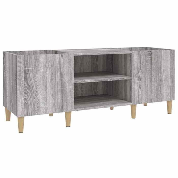 VidaXL Armoire à disques sonoma gris 121x38x48 cm bois d'ingénierie 831931