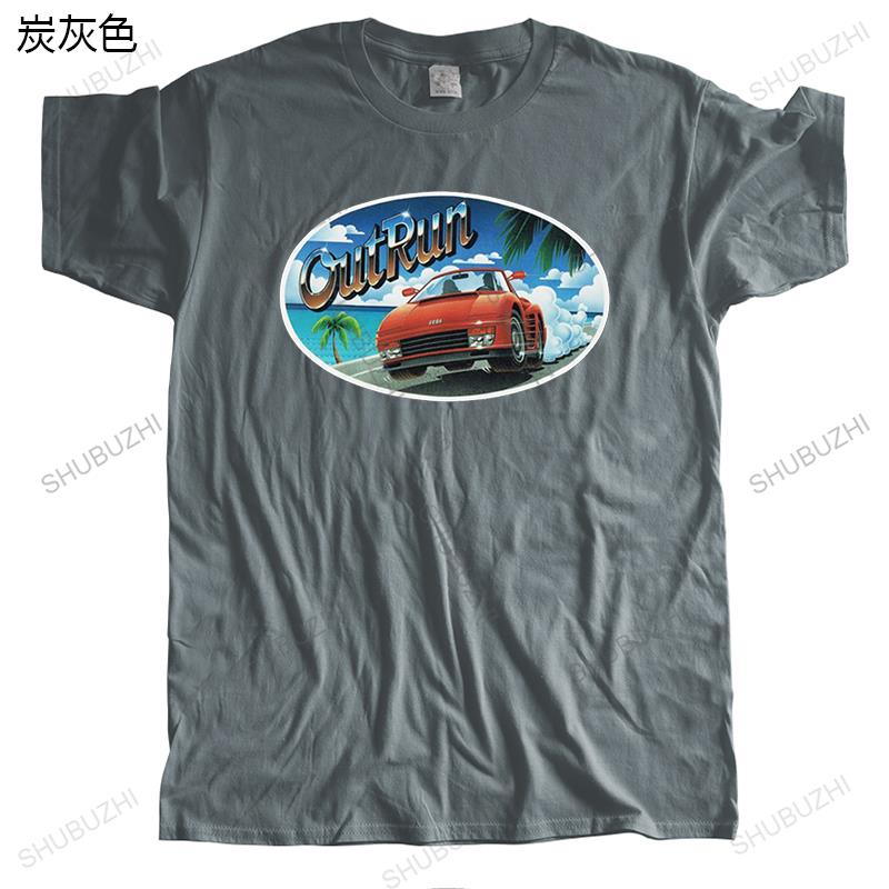 Unique 80s Out Run T Shirts For Unisex Short Sleeve Summer Retro Vintage Arcade Gaming Outrun Tshirt Pure Cotton Tee Merchandise