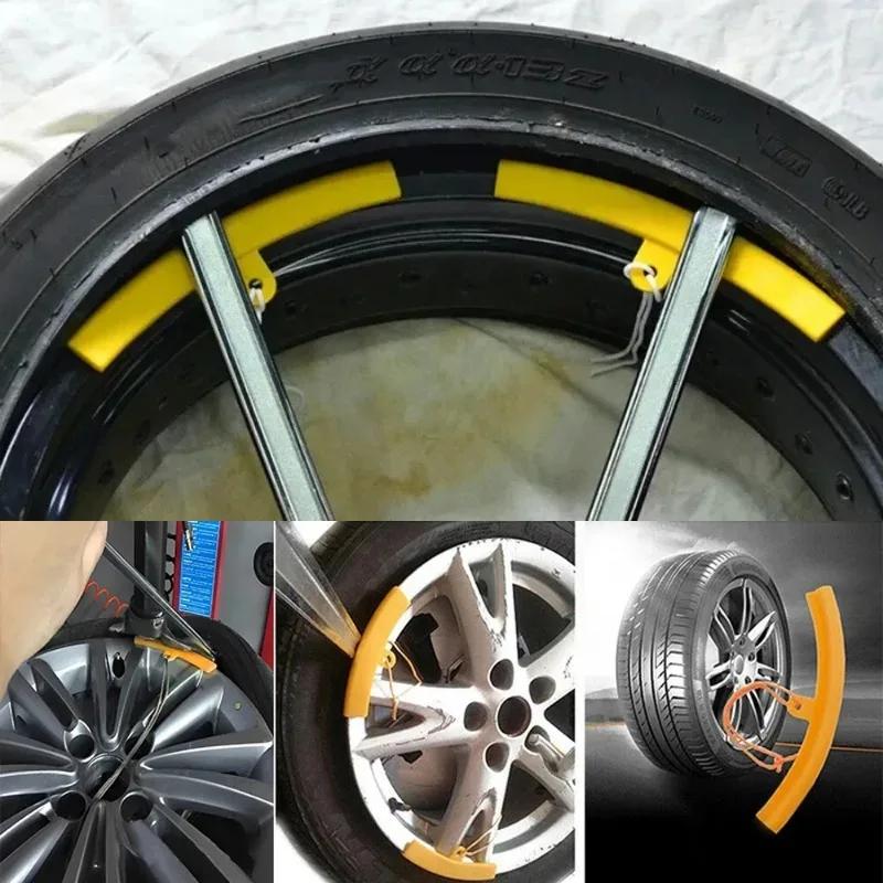 Car Wheel Steel Ring Protective Sleeve Car Bike Motorcycle Tire Hub Ring Protective Cover Rim Protector Wheel Repair Accessories