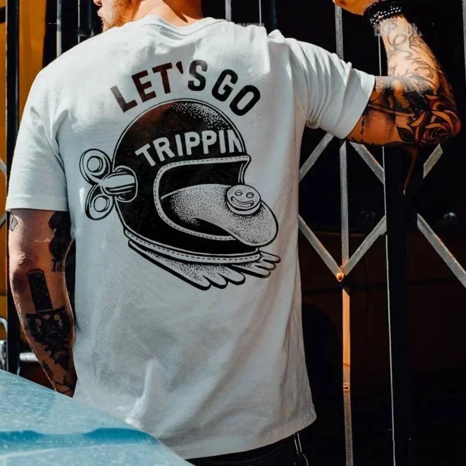 

Motorcycle Helmet Graphic Cotton TShirt Mens Retro Streetwear Casual Vintage Cool Hipster Style XXXXXL чорний