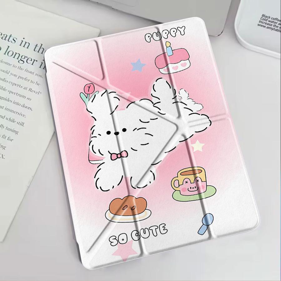 Cute Dog Cool Tablet Case For iPad Pro 11th 10th 9th 8th 7th 12.9inch Air 4 5 M3 M2 1 2 M4 11inch Pro 2025 Mini 6 7 Holder Cover