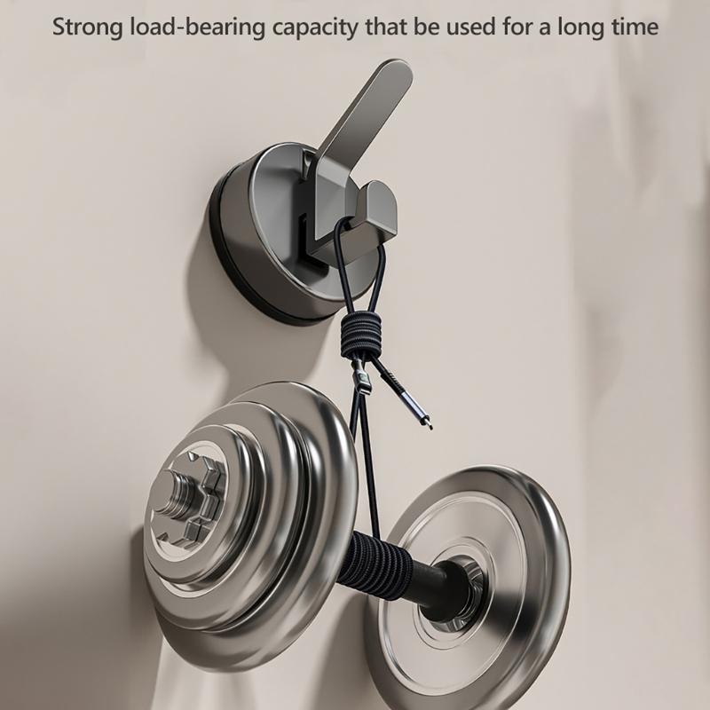 3pcs Strong Suction Cup Hook Not Drill & Rustproof Wall Hook Easy Installs Suction Hook Hangers for Bathroom & Kitchen