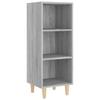 817421 vidaXL Buffet Sonoma Grey 34.5x32.5x90 Cm Engineered Wood