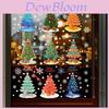 Christmas Tree Pvc Window Decal With Snowflake Static Cling For Holiday Decor