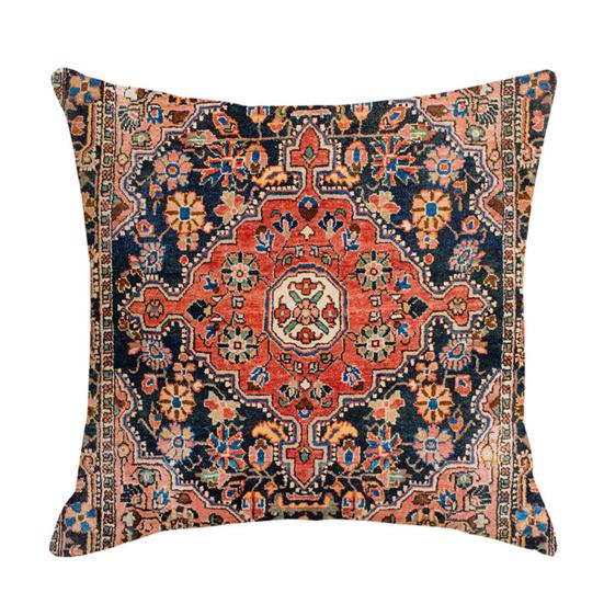 Boho Throw Pillow Covers, 18 x 18 Inch Bohemia Ethnic Style Cushion Case, Decorative Pillowcase for Sofa Couch