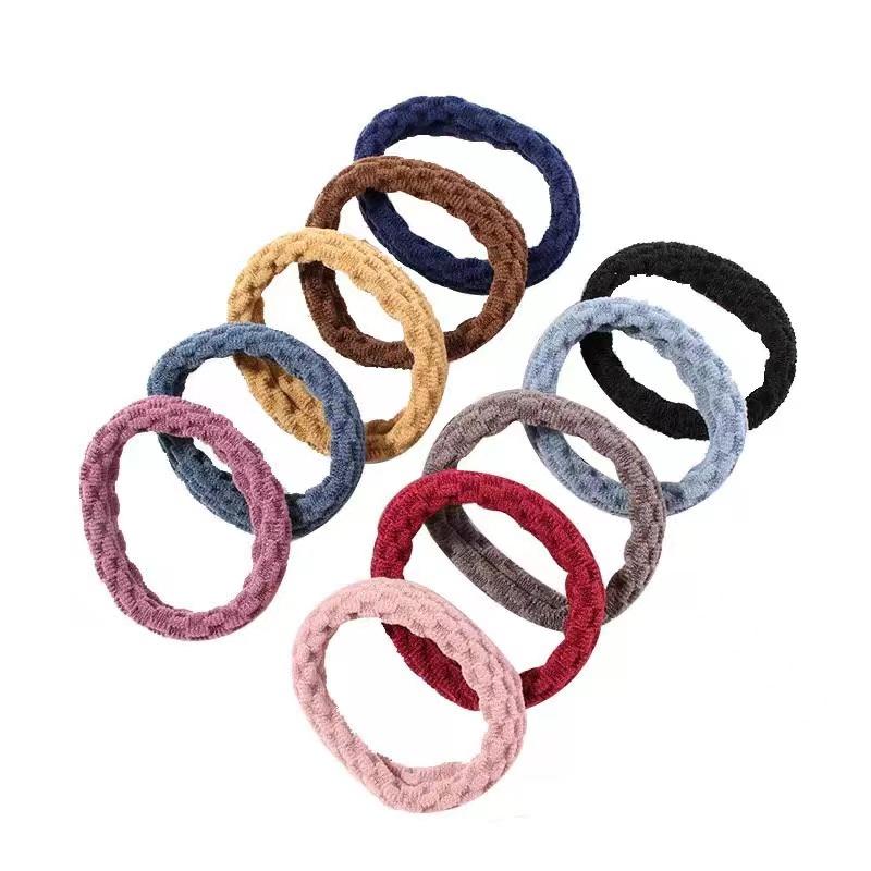 10Pcs/lot Elastic Hair Bands Colorful Rubber Bands For Kids Scrunchie Girl Hair Accessories
