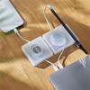 5 Pieces Portable Cable Organizers Box Retractable Cord Management Winder Case Phone Holder for Office Home or Travel