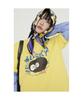 Lucky Chouette Chouette Point Half Sleeve T-Shirt (Yellow)_Lftam25290Yex