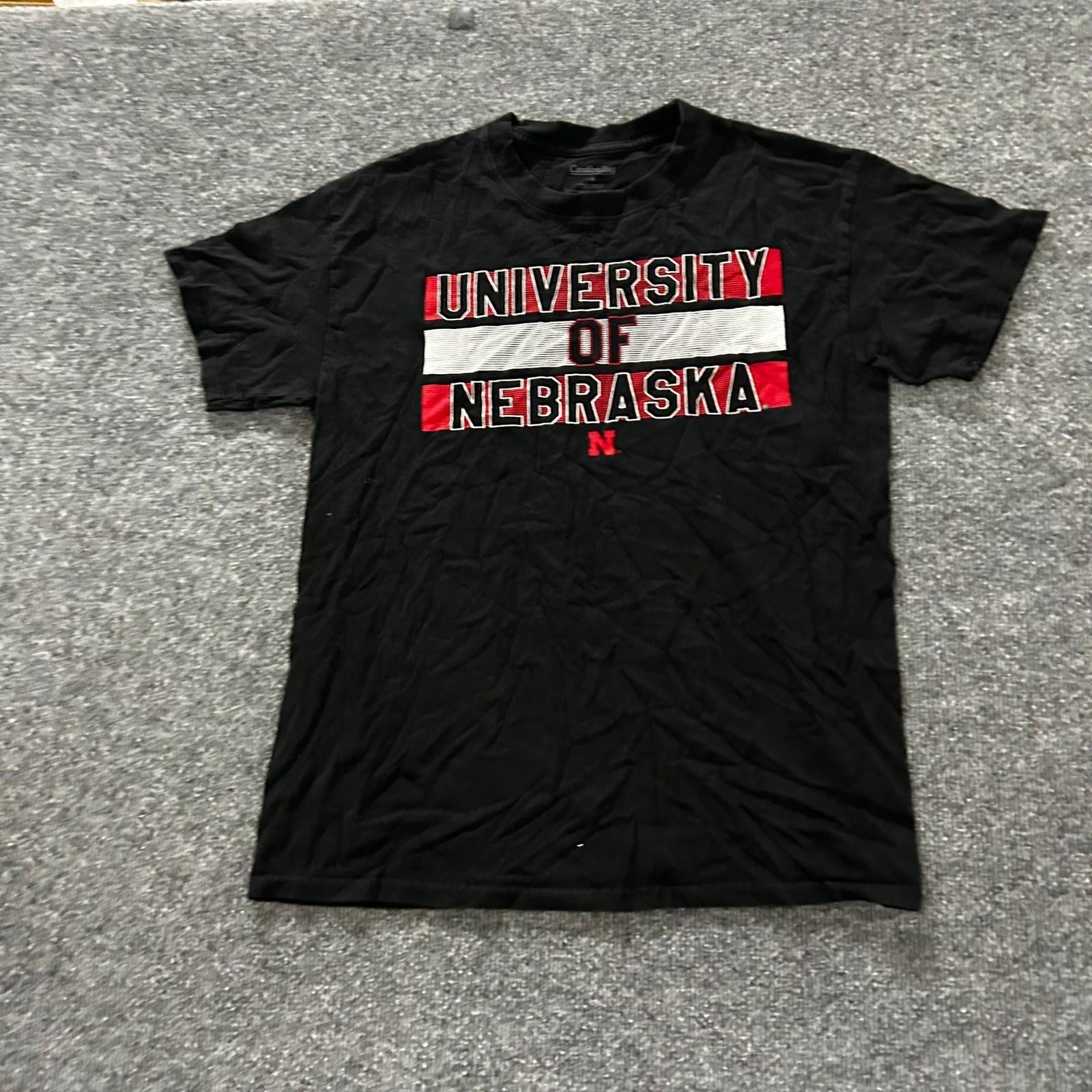 T-ShirtCaptivating T-Shirt Mens Size M Black University of Nebraska Graphic Husker Tee L