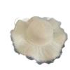 Lace Bow Straw Hat - Women's Summer Wide Brim Sun Hat for Beach & Vacation