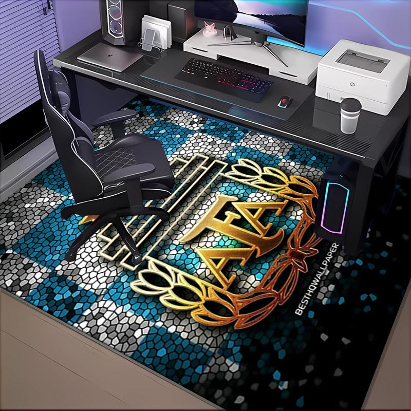 Argentina Football club Printed Office Carpet Chair Cushion Entryway Rug, Rugs for Living Room, Bedroom Christmas gifts