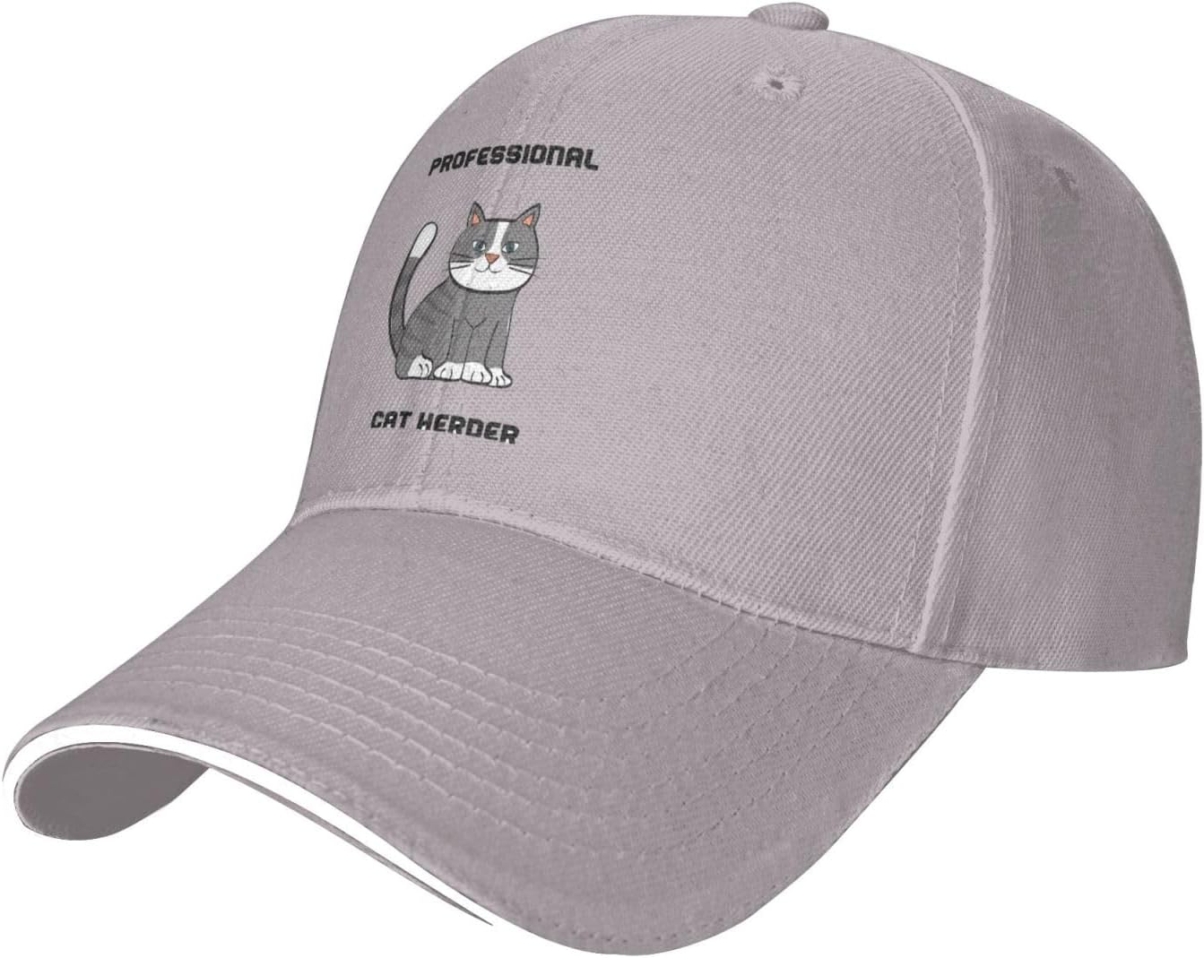 

Professional Cat Herder Baseball Cap Polyester Adjustable Funny Outdoor Hat for Adult One Size