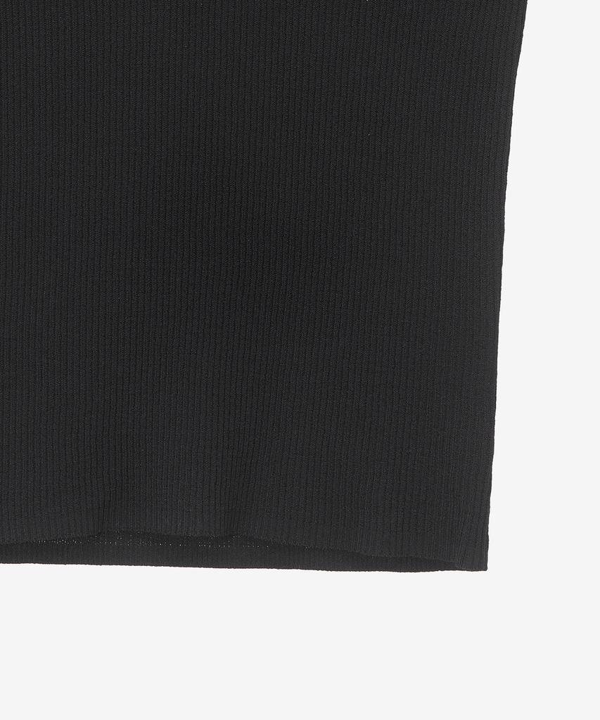 BASIC HOUSE Women'S Rayon Rib Knit Short Sleeve Sweater Black Lzkt3204