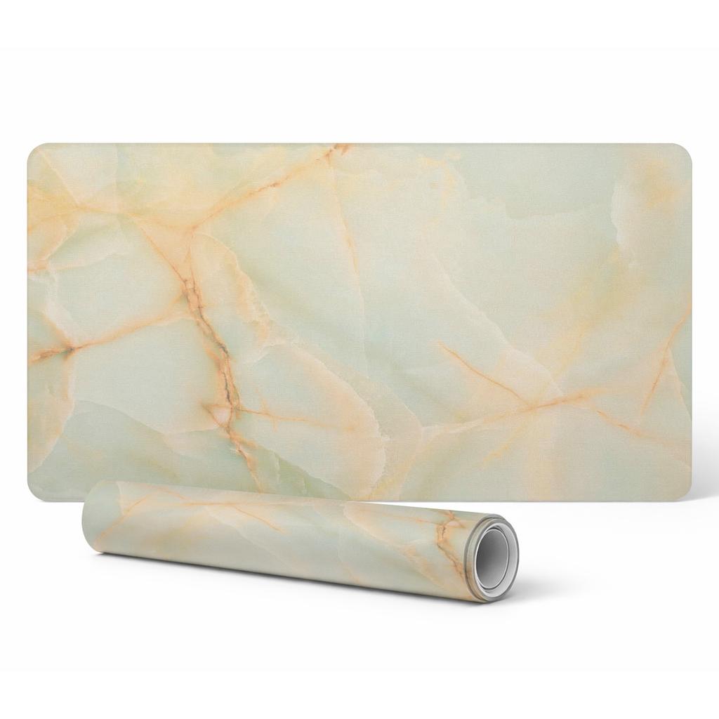 Desk, Keyboard and Laptop Mouse Pad Marble Veins 120x60 cm