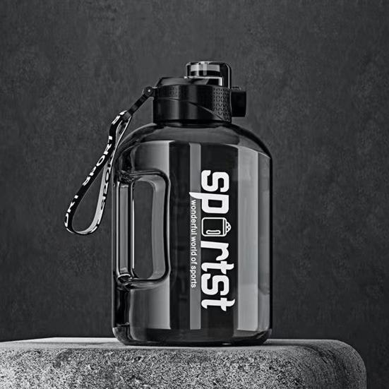 1.7/2.7L Sports Water Bottle with Straw Large Capacity Leakproof Portable Lightweight Outdoor Cycling Gym Fitness Travel Drinking Cup