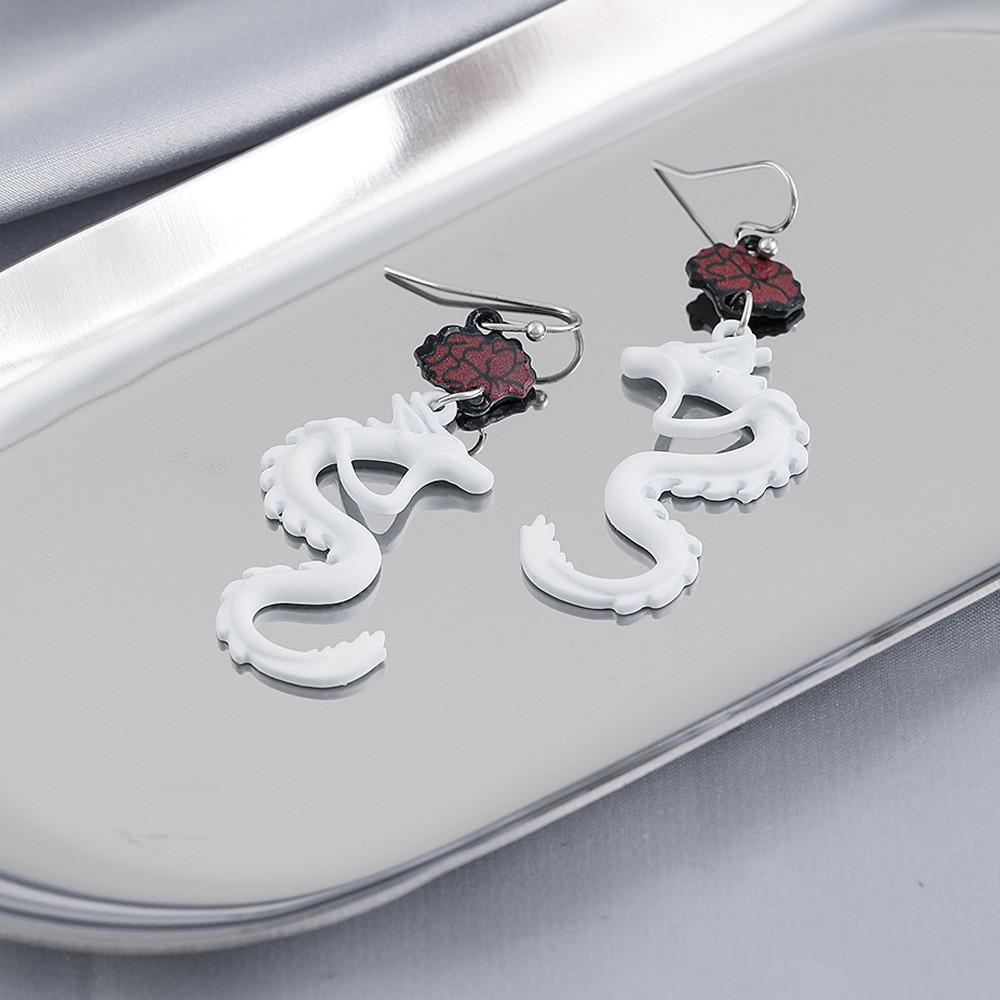 Fashionable Trendy Animal Zodiac Dragon Earrings Perfect For Any Occasion