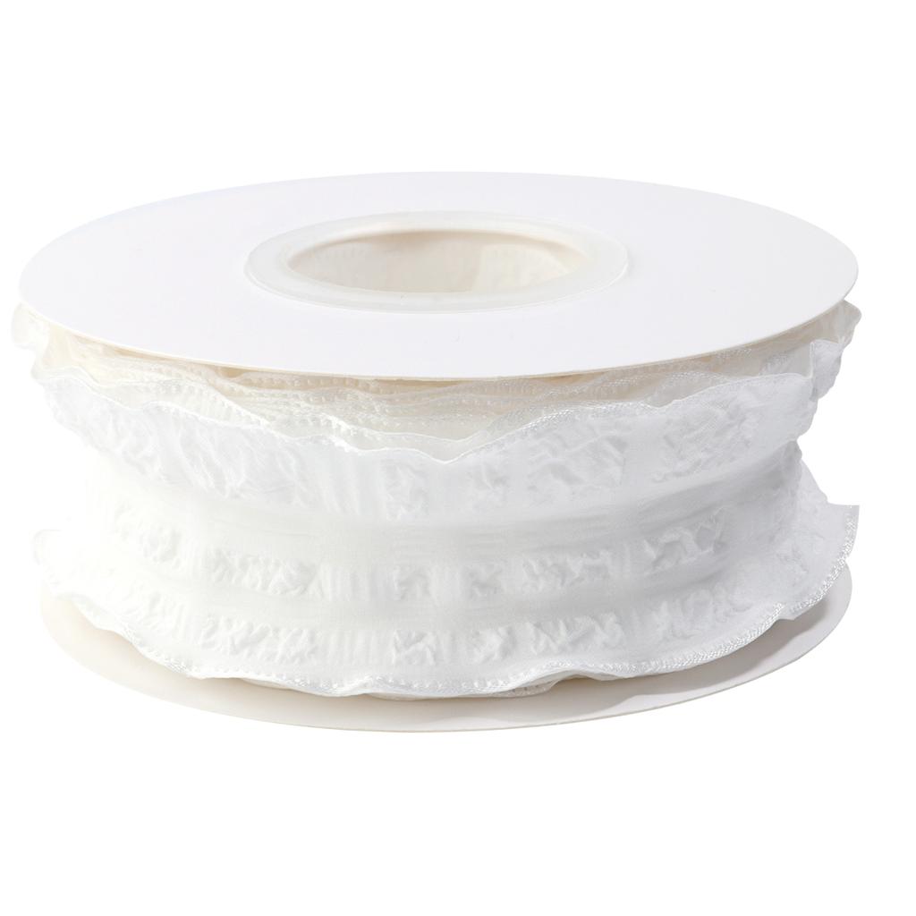 10Yards Polyester Wired Edge Ribbons Bubble Grid Crinkle Ribbon for Crafts Supplies DIY Gift Packaging Clothing Bouquet Decorate