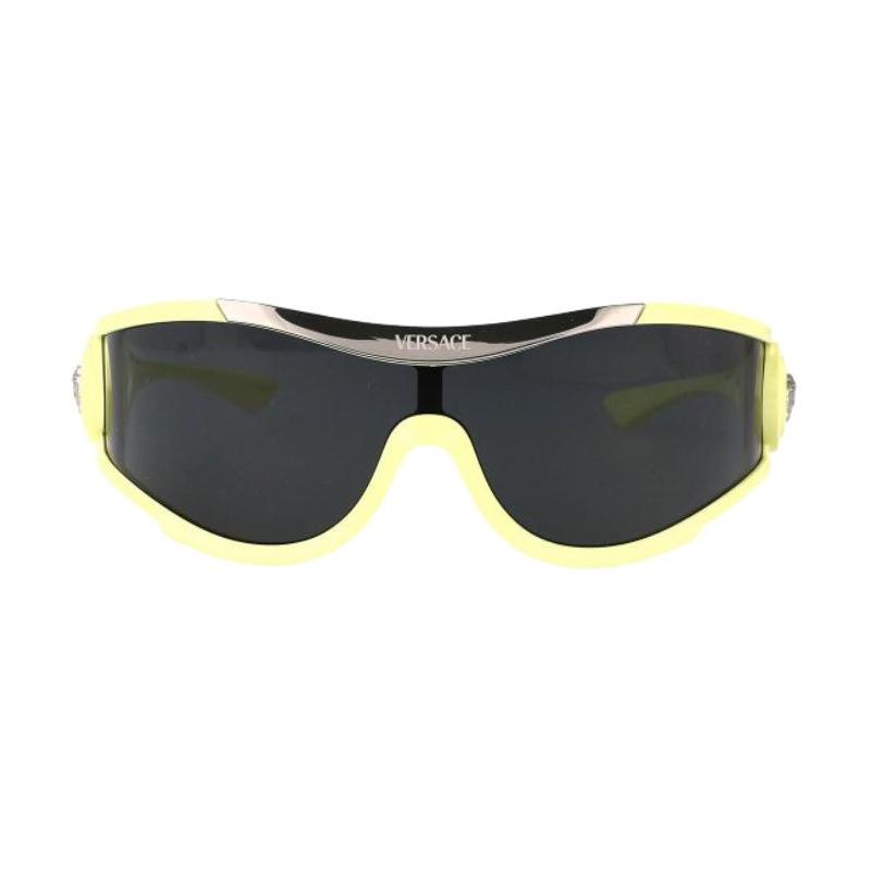 Versace Brand Logo Acetate Irregular Sunglasses Women's Yellow 27644046 0VE4475548687-Yellow 42(mm)
