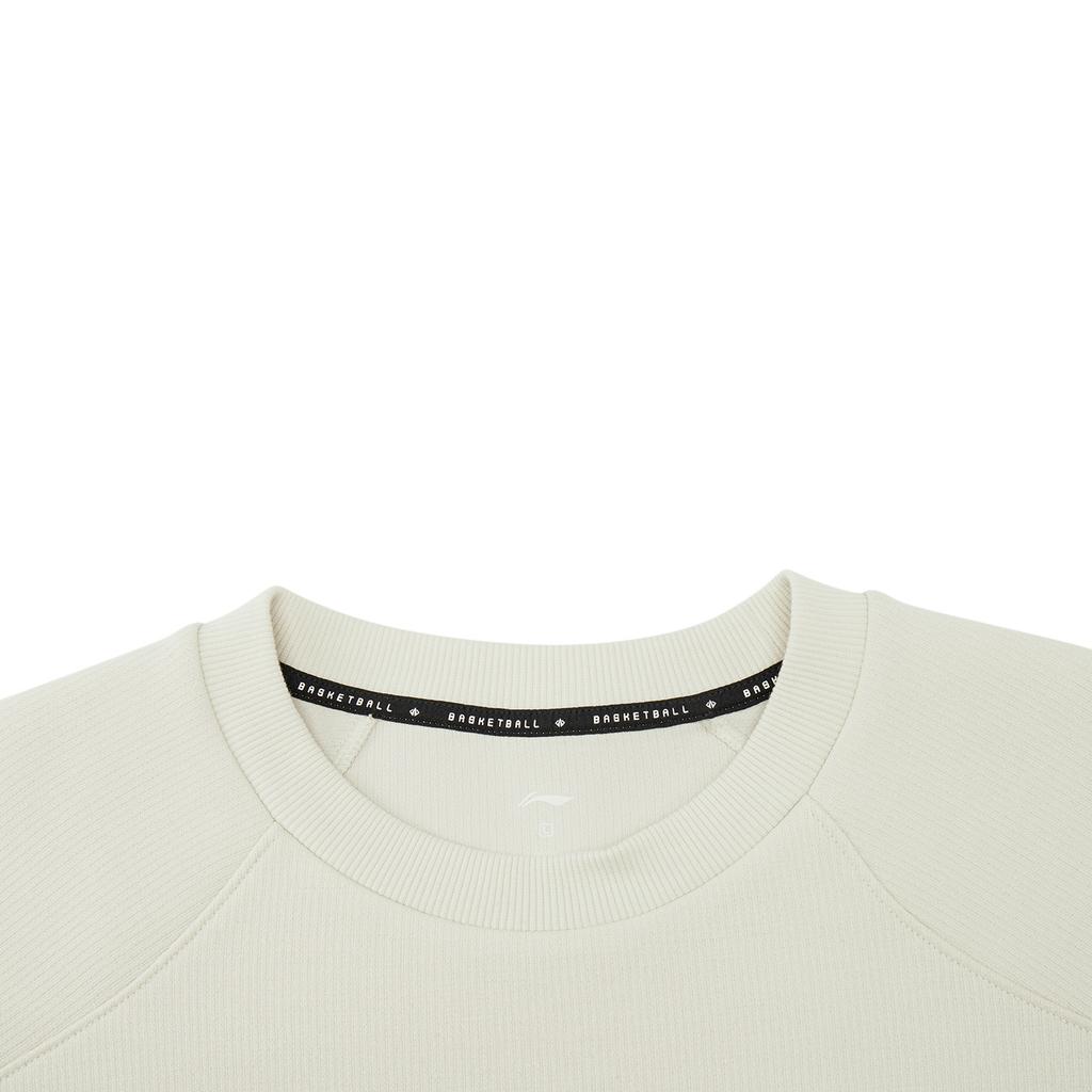 Li Ning Basketball Series JB Series Crew Neck Letter Logo Sweatshirt Men Sweatshirt AWDW047-4