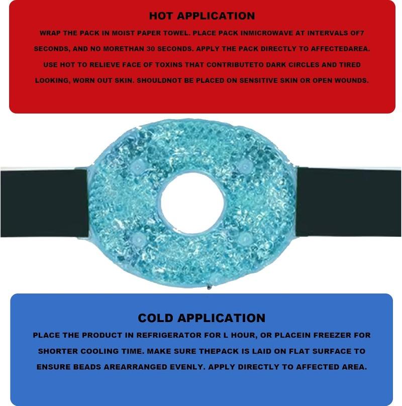 Reusable Hot Cold Gel Ice Pack Wrap For Knee Ankle Shoulder Head Injuries Sports Recovery Therapy