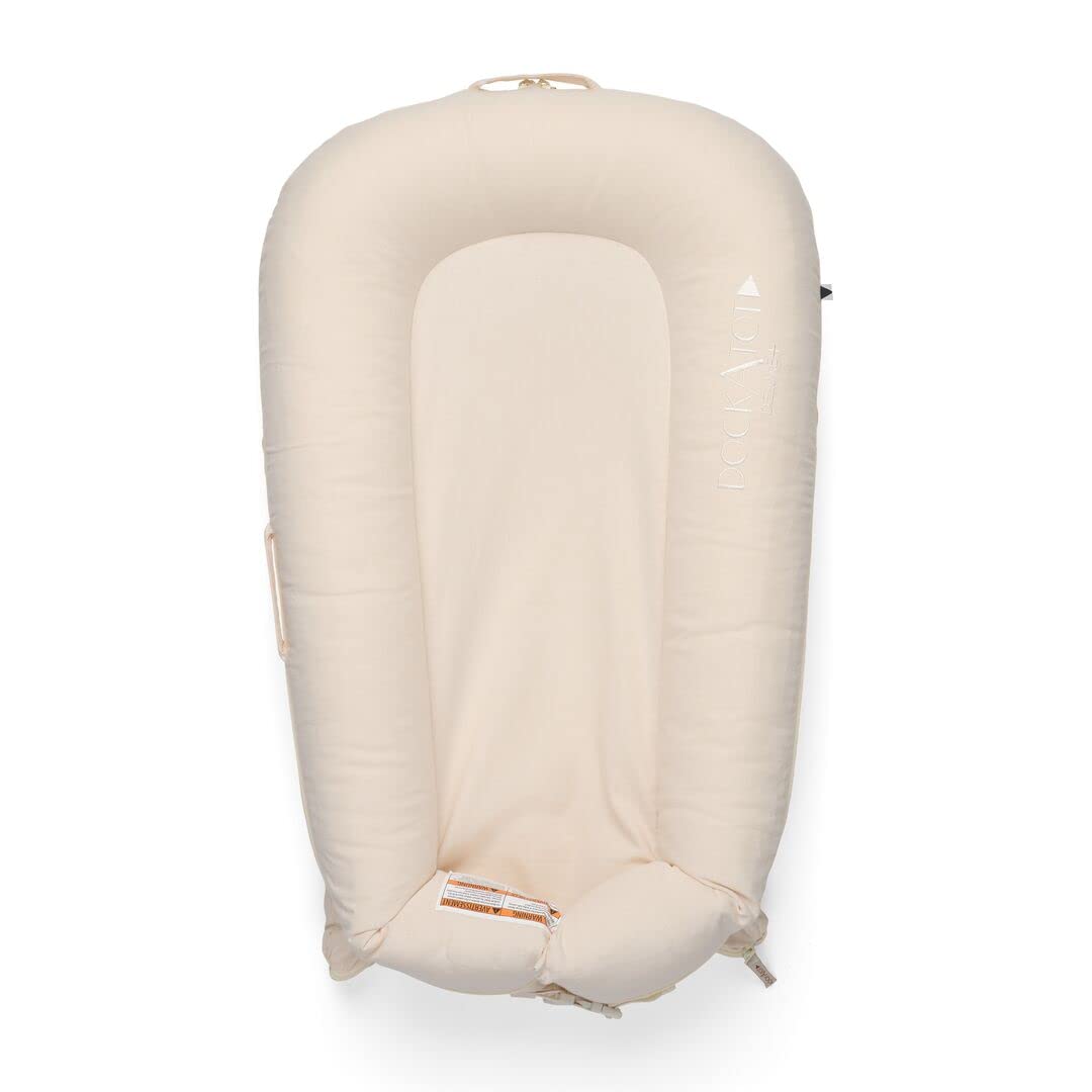 

DockATot Japanese Authentic Baby Portable Sand Chambray Deluxe+ [Official Product] Crib, Bed-in-Bed, Crib, 0-8 Months,