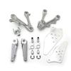 Motorcycle Part Front Rider Foot Rest Pegs Brackets for 2009-2011 Kawasaki ZX-6R