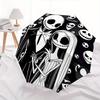 1 Auto Open Jack Skellington, Sally Themed Colorful 8-rib Portable Umbrella for Men and Women, A Compact Commuting Companion Suitable for Da