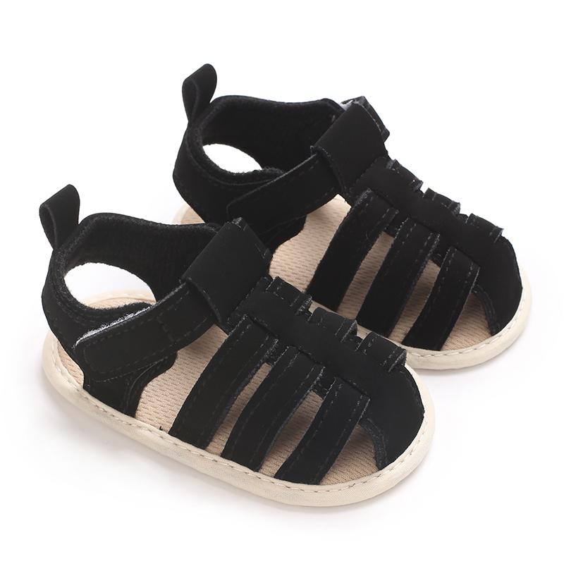 Casual Solid Breathable Sandals For Baby Boys Lightweight Comfortable Anti Slip Sandals For Indoor Outdoor Spring