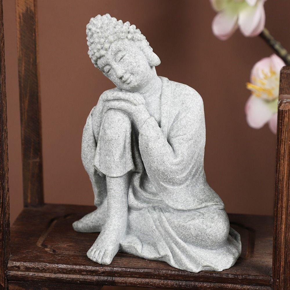 

Reclining Buddha Sandstone Buddha Oriental Culture Buddha Statue Zen Ornament Desk