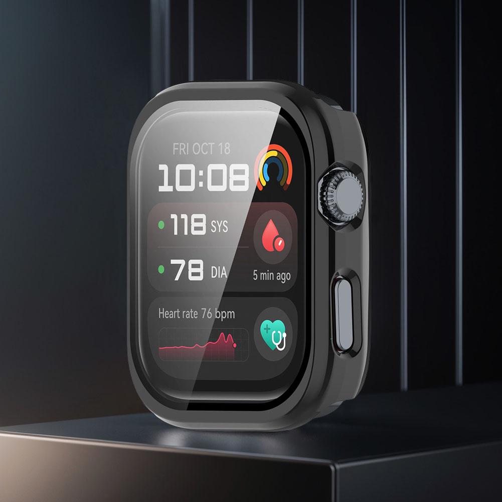 2 Pack Tempered Glass+Case Hard PC Full Coverage Proctective Case Anti-Scratch PC Case with Screen Protector for Huawei Watch D2