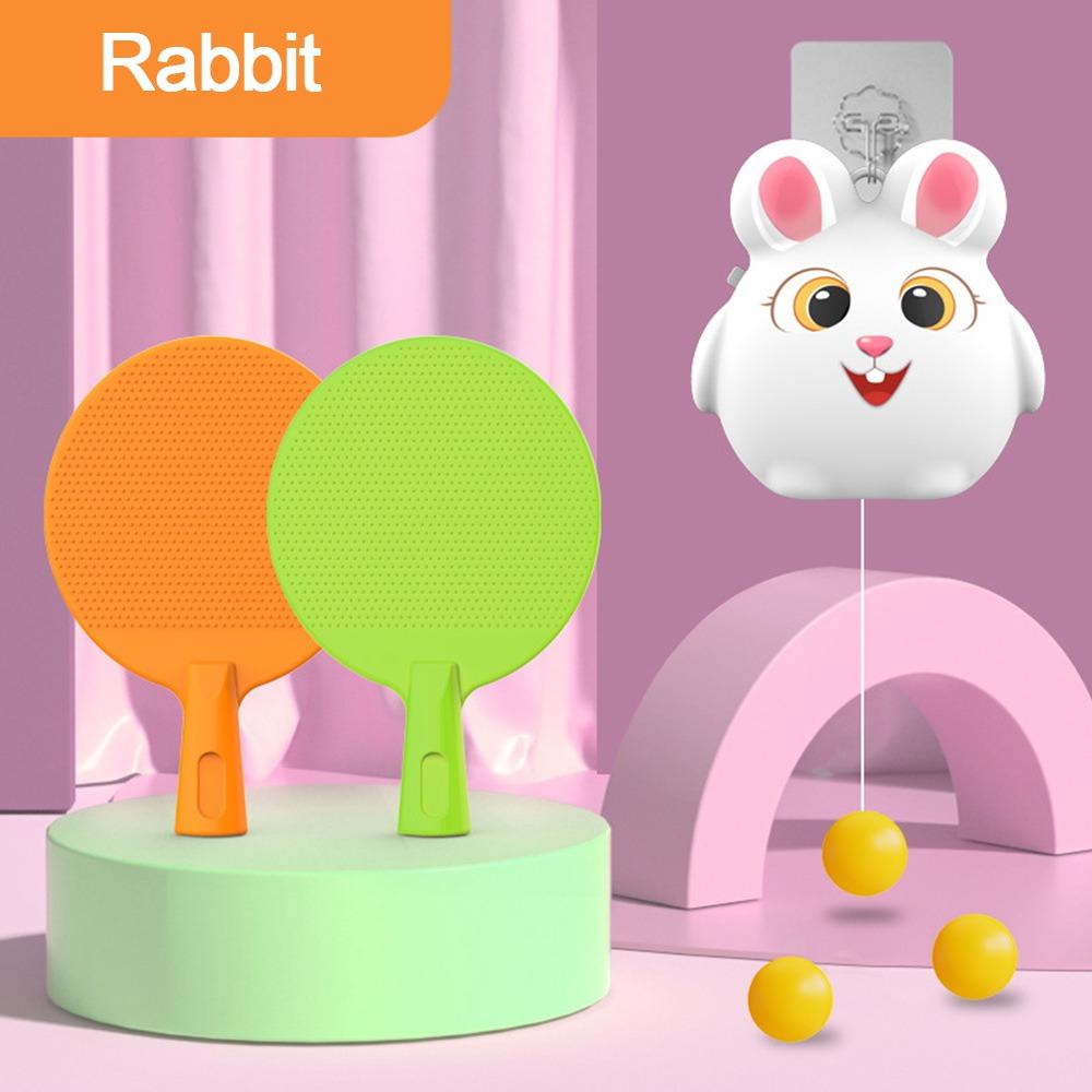 Parent-Unisex Interactive Children's Tennis Trainer Eye Exercise Improve Concentration Tennis Toy Cartoon