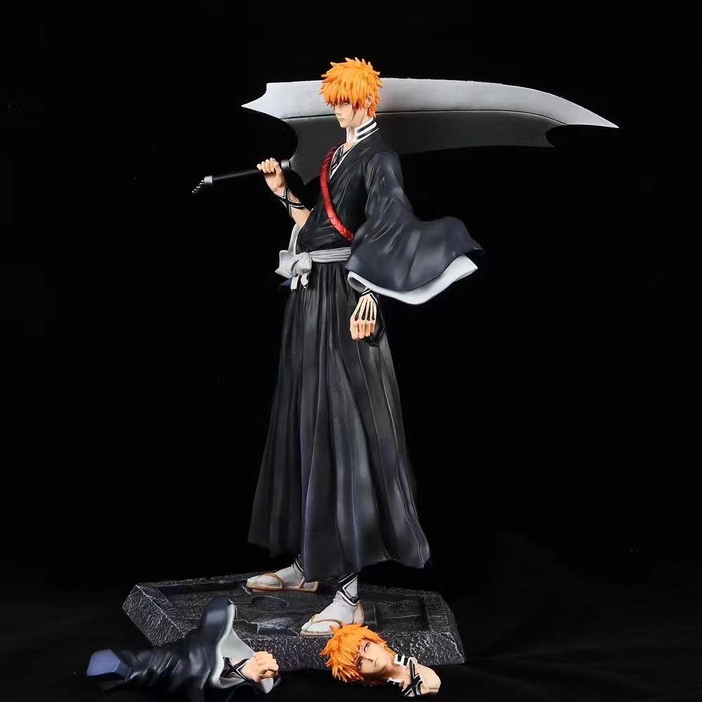 33cm Anime Bleach Kurosaki Ichigo Gk Statue Pvc Action Figures Collection Model Doll Toys Gifts