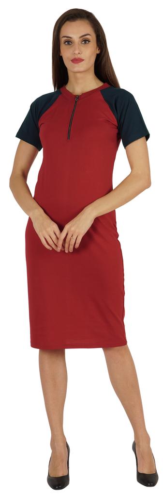 Inkmeso Solid Short Raglan Sleeves Dress For Women  s Summer Casual Sporty Bodycon T-Shirt