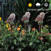 Solar LED Lights Outdoor Decorative Lawn Stake Owl Lights Yard Art Garden Decor
