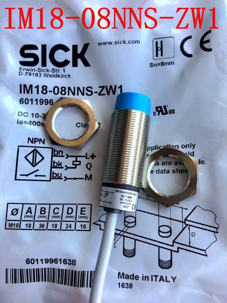 SICK Proximity Switch Series: IM18-08NNS-ZW1, IM18-08BNS-ZW1, IM18-08NPS-ZW1
