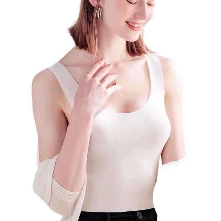 Women's Seamless Slim-Fit Modal Camisole – Plus Size Solid Color Spring/Summer Outerwear Base Layer