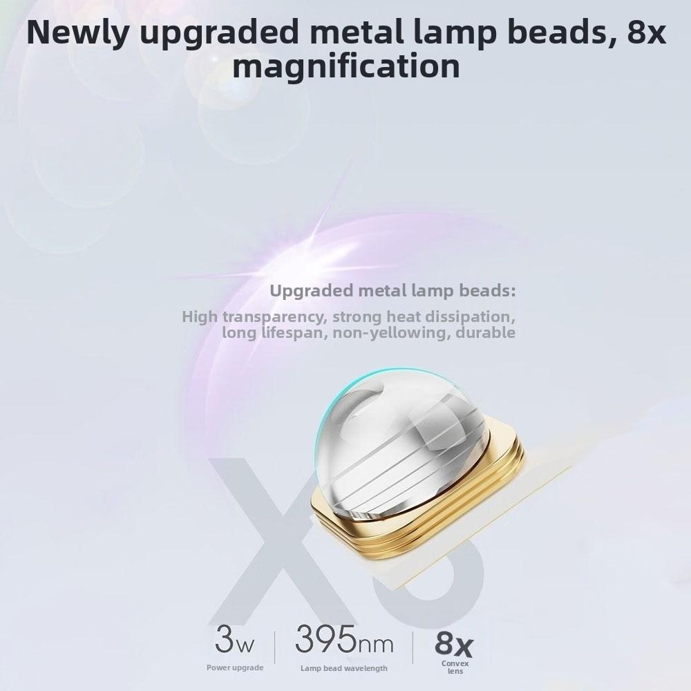 Mini UV Pen-Style Nail Dryer with LED Display Handheld UV Light Fast Curing Gel Nails Gel Polish Drying Lamp Nail Art Tools