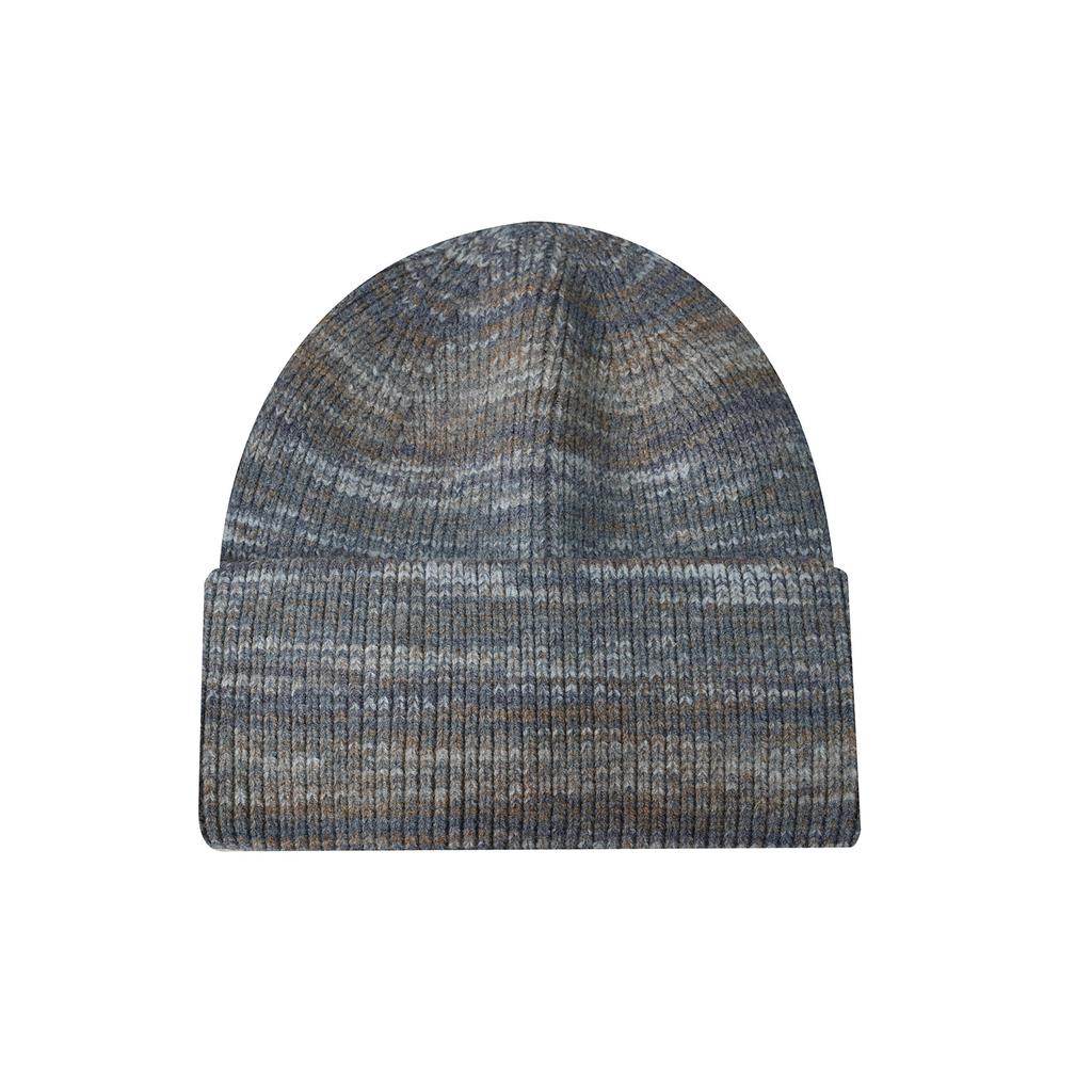 Autumn and Winter Hats Men's Section Dyed Rabbit Velvet Core-spun Yarn Knitted Hats Women's Thickened Warm Double-flanged Wool Hats Pullover Hats