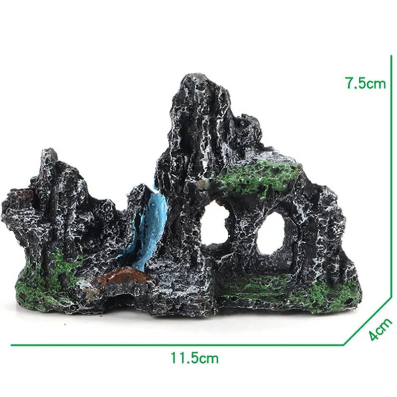 Decorative Rocks Aquarium Decoration Resin Rockery for Fish Tank Decoration Fake Stone Fish Tank Decor Aquarium Decorative Rocks