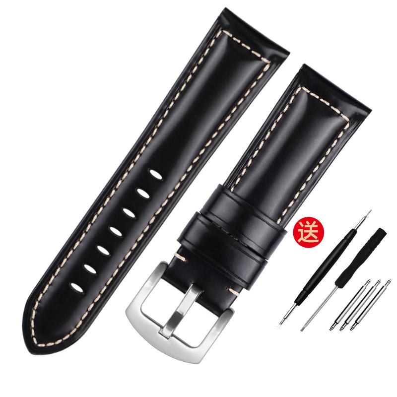 

Ремешок для часов из воловьей кожи для casio PRG-600YB PRG-650 PRW-6600, винтажный ремешок для часов из натуральной кожи Crazy Horse, 24 мм 24mm